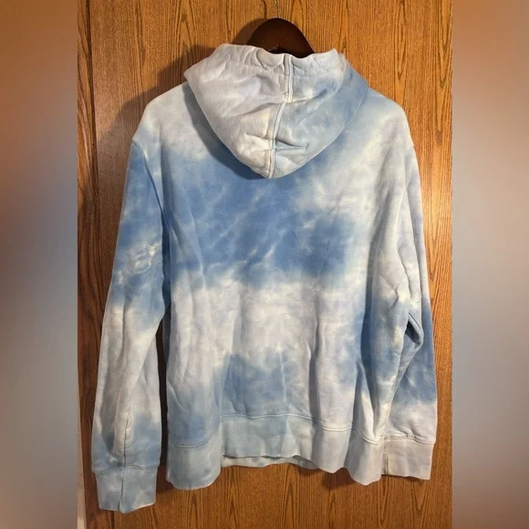 American Eagle Tie-Dye Blue Sky Hoodie - Picture 6 of 6